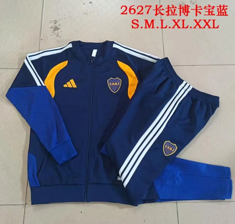 AAA Quality Boca Juniors 26/27 Tracksuit - Dark Blue/Yellow